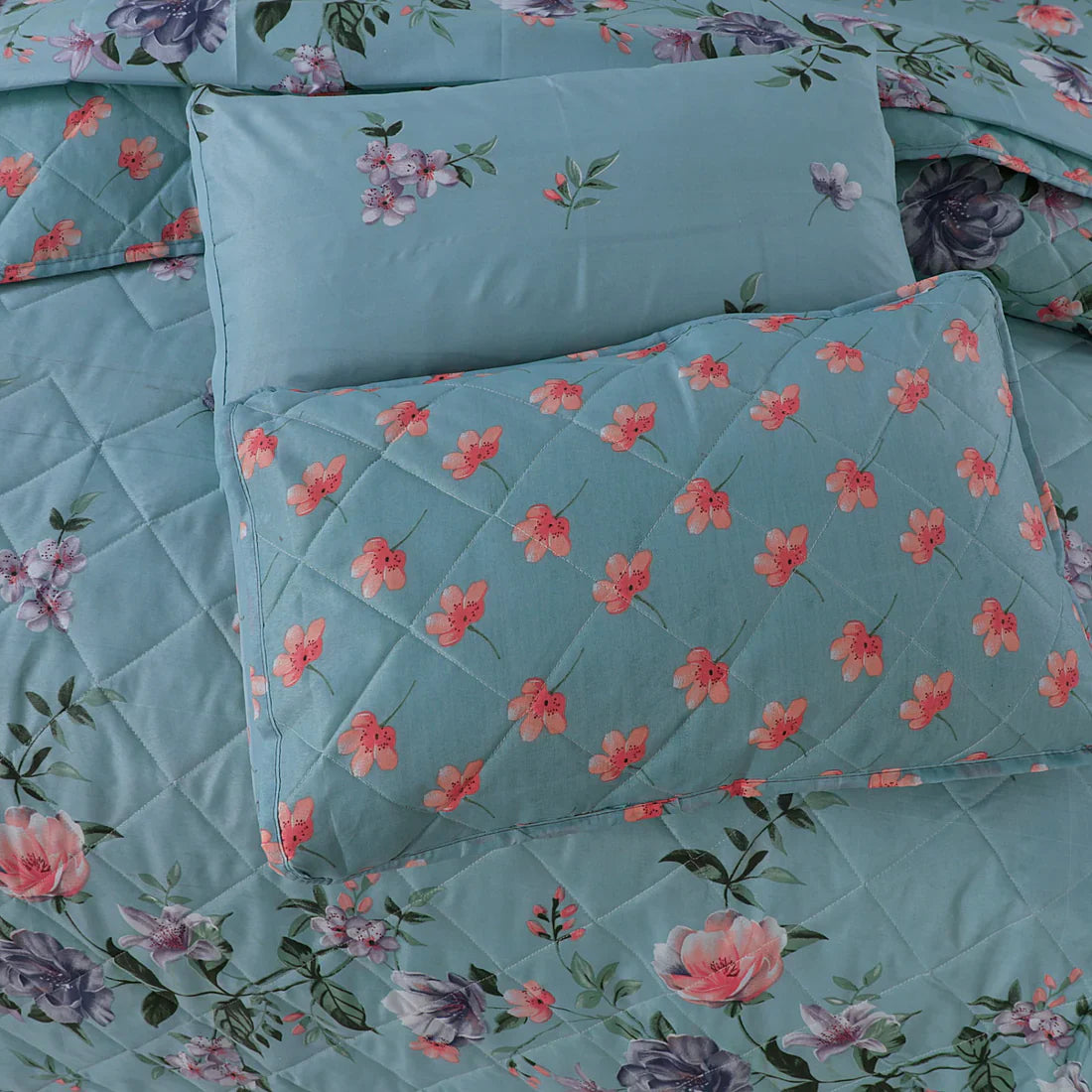 PREMIUM SUMMER KING SIZE COMFORTER SET - 7-PIECE