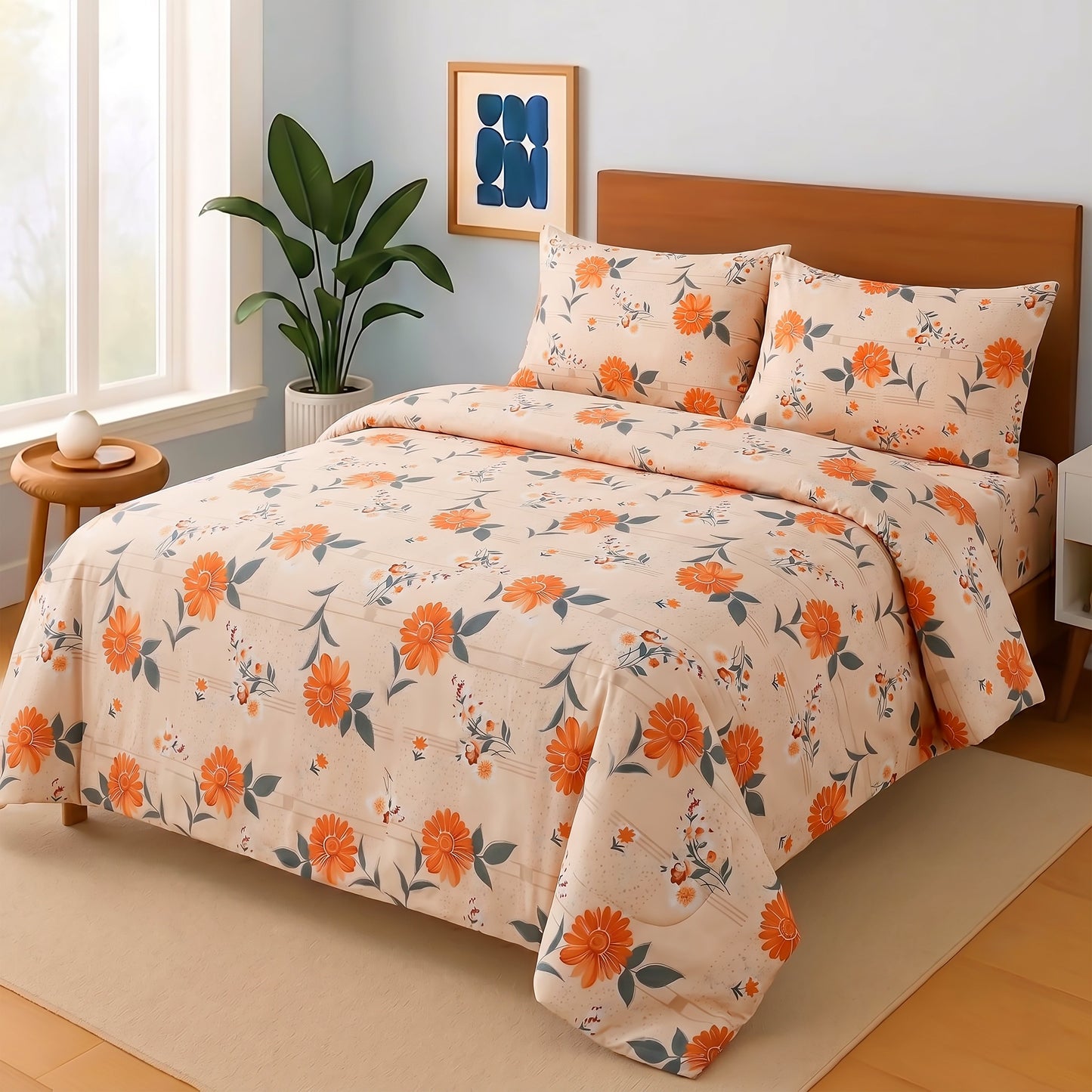 3 Pcs Bed sheet A-52a
