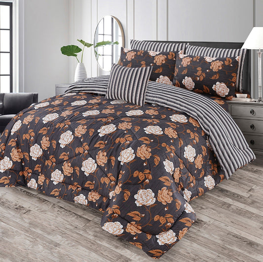 Premium Summer King Size Comforter Set - 7-Piece