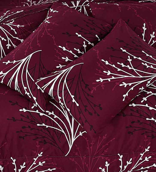 Premium Summer King Size Soft Cotton Comforter Set - 7-Piece