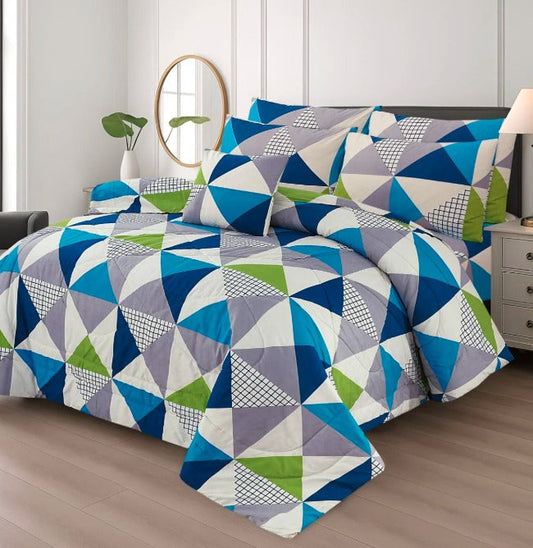PREMIUM SUMMER KING SIZE COMFORTER SET - 7-PIECE